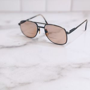 Vintage retro gunmetal gray aviators